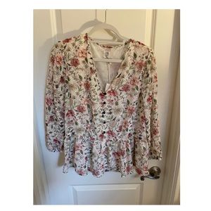 Good Hart by Matilda Jane floral peplum blouse NWT